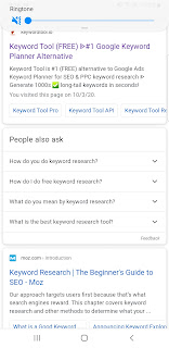 Keyword research-people also ask