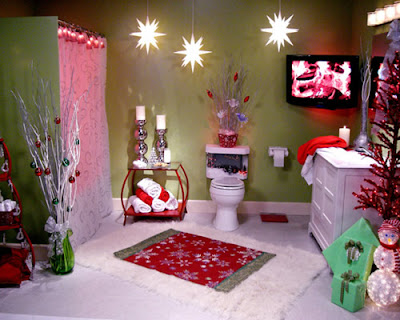 Decorating Bathroom for Christmas