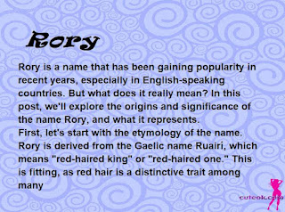 meaning of the name "Rory"