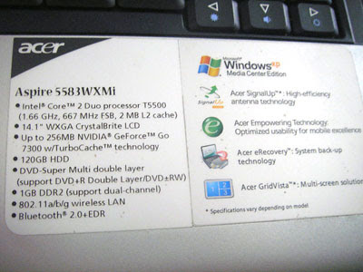 Acer Aspire 5583