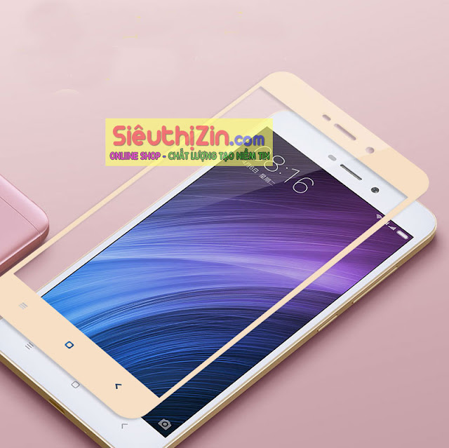 Miếng dán cường lực Xiaomi redmi 4 full màn hình 