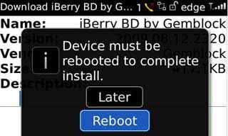 Langkah 3 Install Tema BlackBerry via OTA