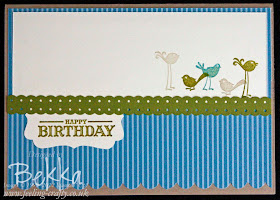 Aviary Card by Stampin' Up! Demonstrator Bekka Prideaux