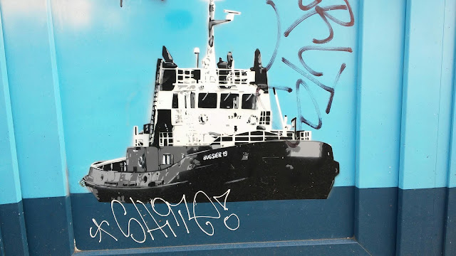 schlepper streetart motiv