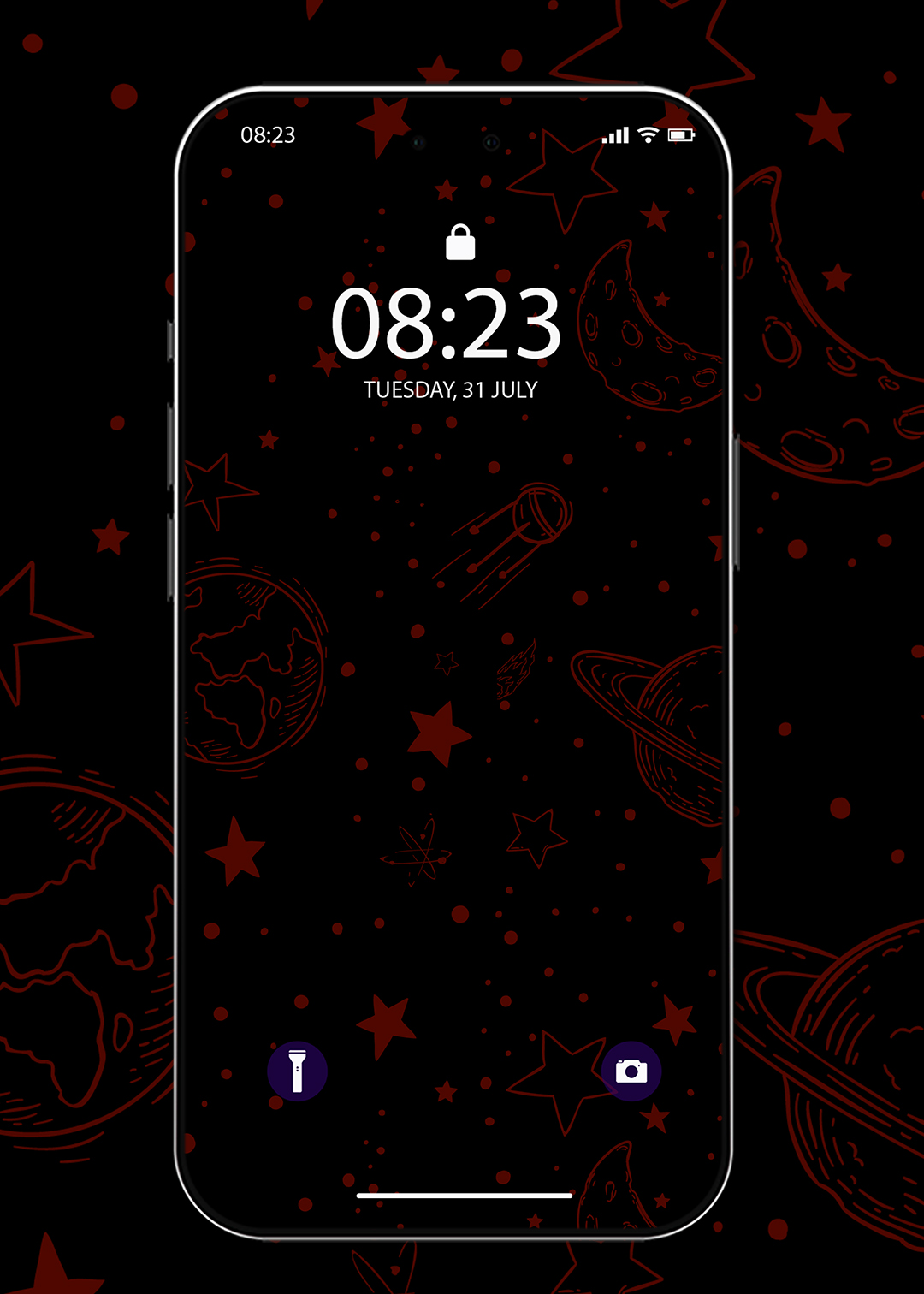oled space pattern wallpaper phone