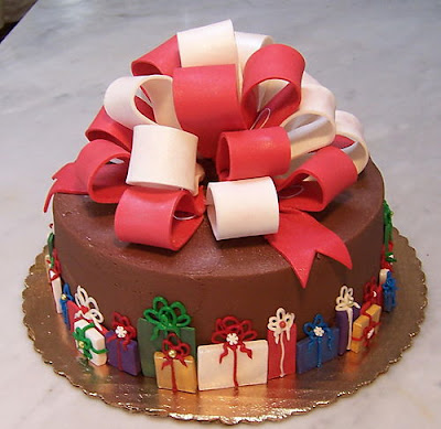 christmas wedding cake