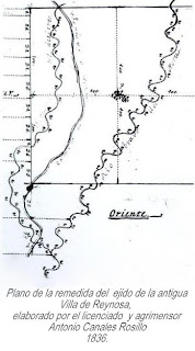 Plano del ejido de la Villa de Reynosa