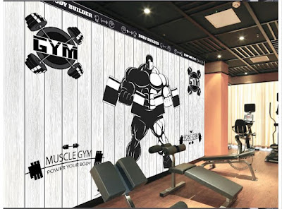 in decal trong phòng tập gym giá rẻ