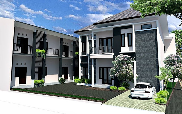 Desain Rumah Kost 2 Lantai Minimalis Kontraktor Jogjakarta