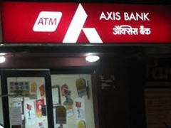 AXIS Bank ATM center in Delhi.