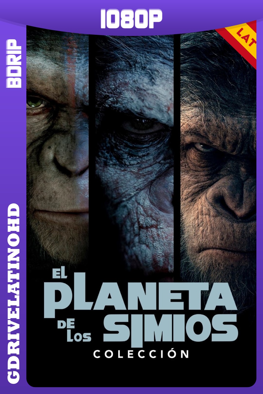 El Planeta De Los Simios – Colección (2011-2017) BDRip 1080p Latino-Inglés