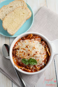 Enjoy all the gooey, cheesy goodness of a homemade lasagna in just 30 minutes with this easy to make Weeknight Lasagna Soup.