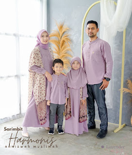 Koleksi terbaru Sarimbit Harmonis Family Series by  Anniswah Muslimah