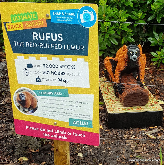 Knowsley Ultimate Brick Safari Rufus the red ruffed Lemur