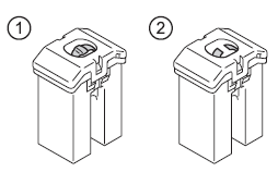 Type D: 1 - Normal Fuse , 2 - Blown Fuse