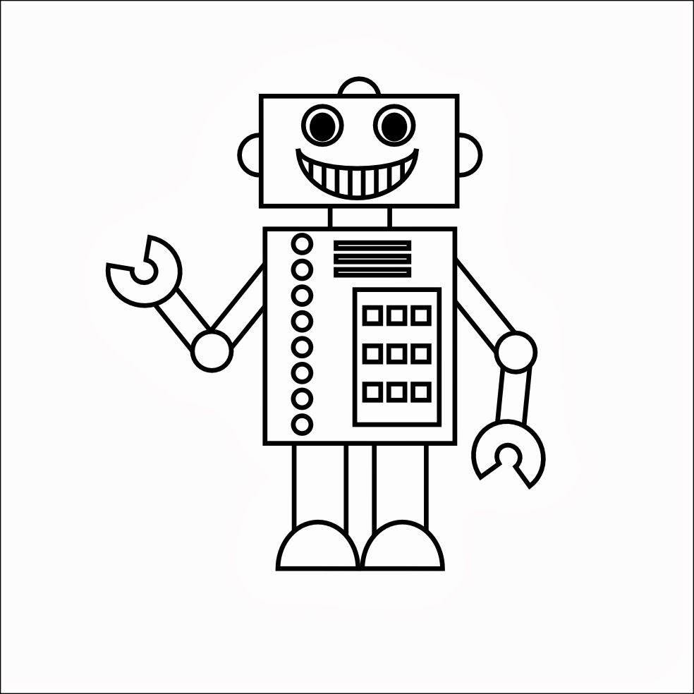 Download robot coloring pages free | FCP