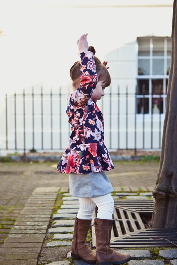 Pretty in Peplum Dress at Our Family Four 34