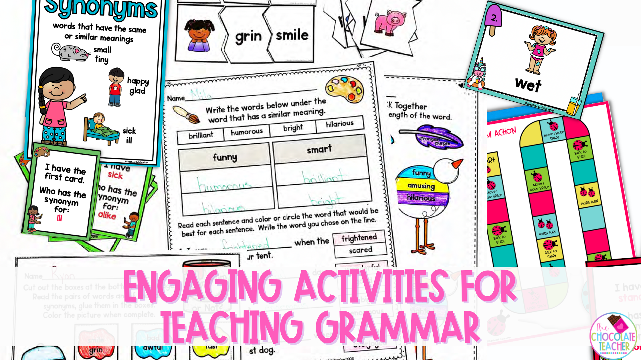 Use these exciting and engaging activities for teaching grammar in your classroom this year.