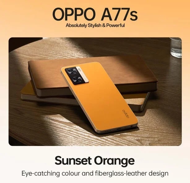 OPPO A77s Sunset Orange
