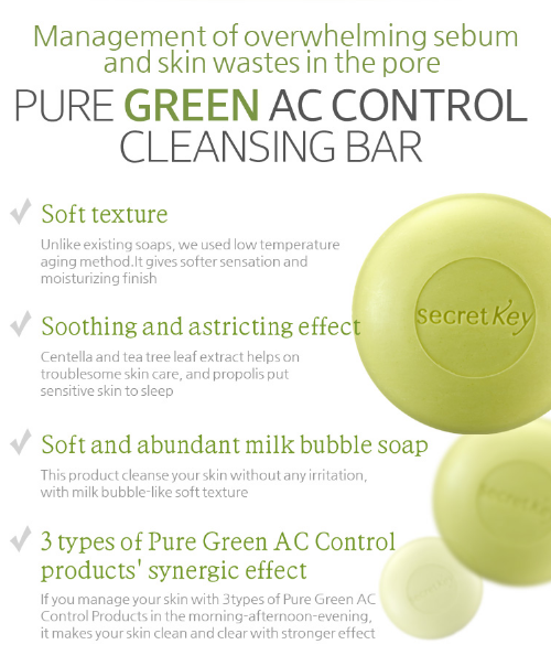 Pure Green AC Control Cleansing Bar