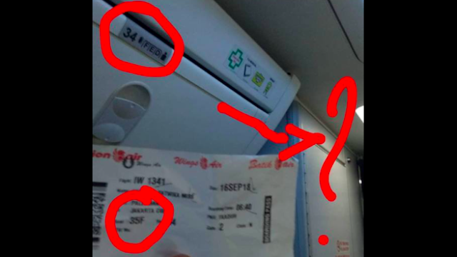 Viral: Penumpang Lion Air Mendapatkan Kursi 35 di Pesawat Dimana Kursi Hanya Sampai ke 34
