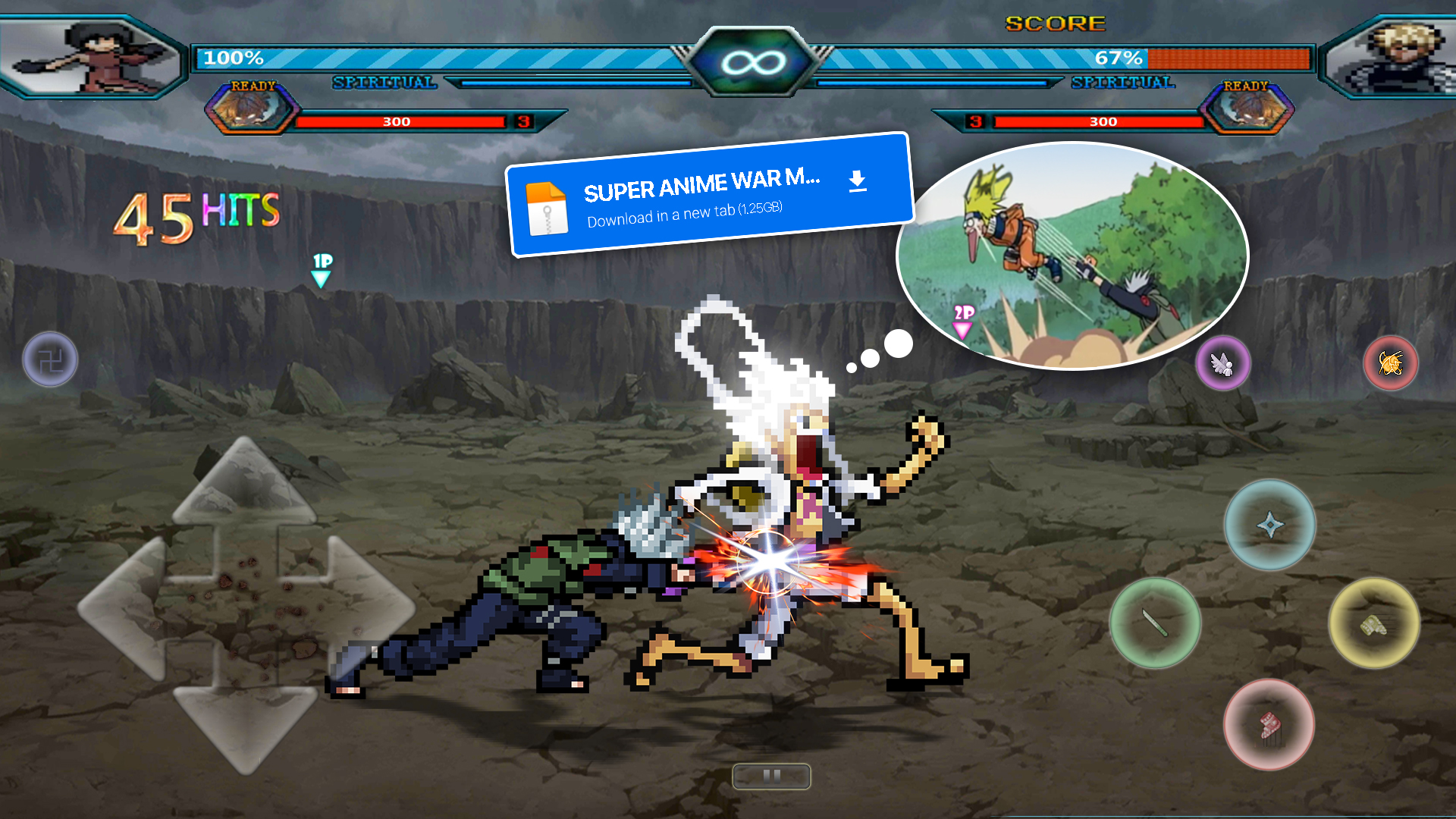 ANIME WAR SUPER MUGEN 3 NEW +120 CHARACTER [ ANDROID + IOS ] DOWNLOAD 