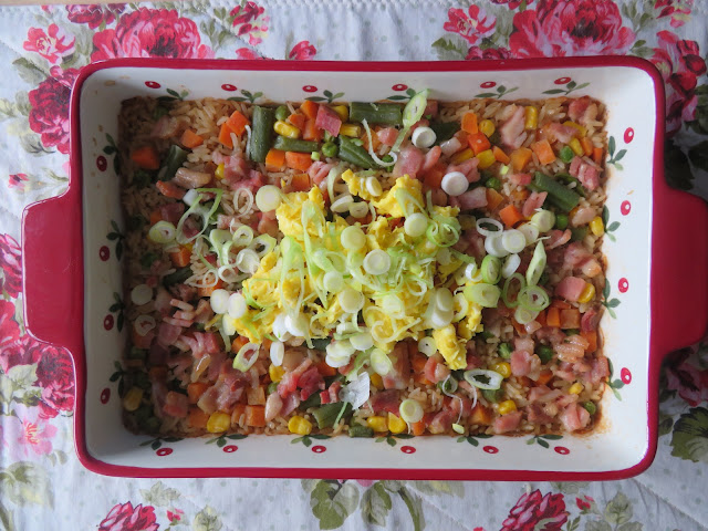 Oven Baked Fried Rice