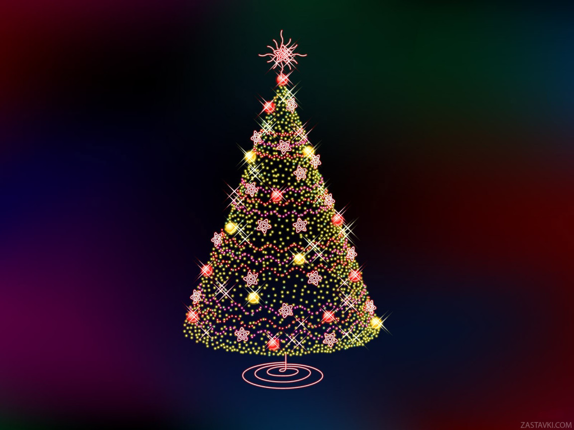 New Year Wallpapers - Christmas New Year Tree Wallpapers