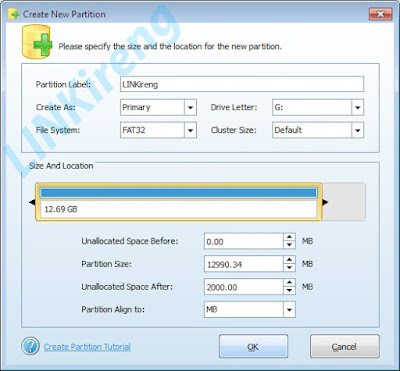 cara mempartisi sd card untuk link2sd