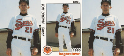 Tom Brown 1990 Hagerstown Suns card