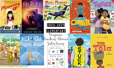 The 2023-2024 Elementary Virginia Readers' Choice selections contain so many you don't want to miss!