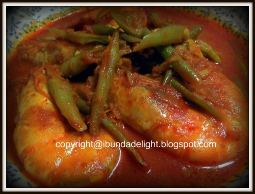 Ibunda Delights: Jom Masak! : Gulai Udang Berkacang Buncis