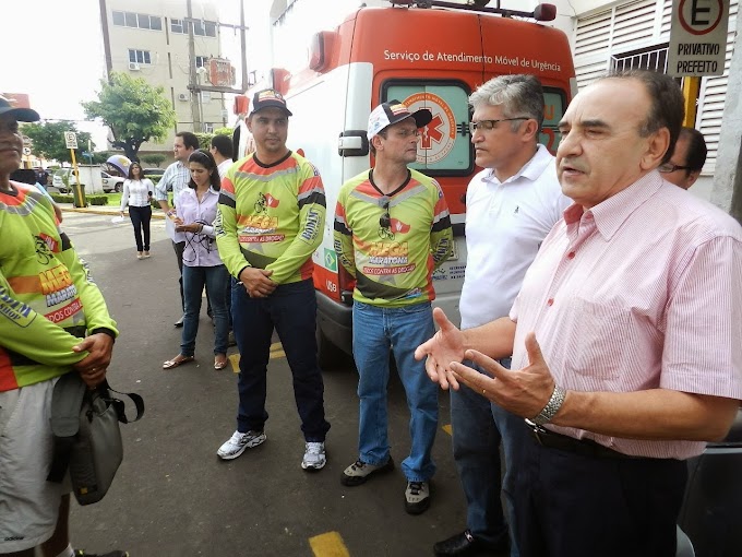 Ciclistas pedalam rumo a São Luís na I Maratona Anti Drogas de Imperatriz