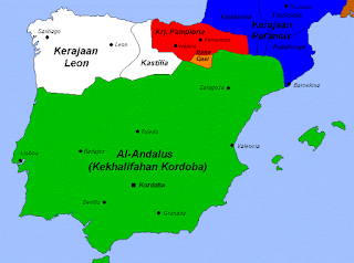 peta kekhalifahan andalusia