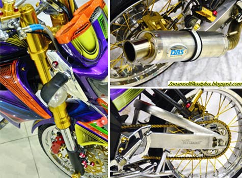Modif Yamaha V-Ixion Aliran Fashion, Nih Contohnya! - Yamaha Vixion 2010 Jakarta