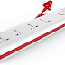 4 + 1 Power Strip with Master Switch, Indicator, Safety Shutter & 4 international socket