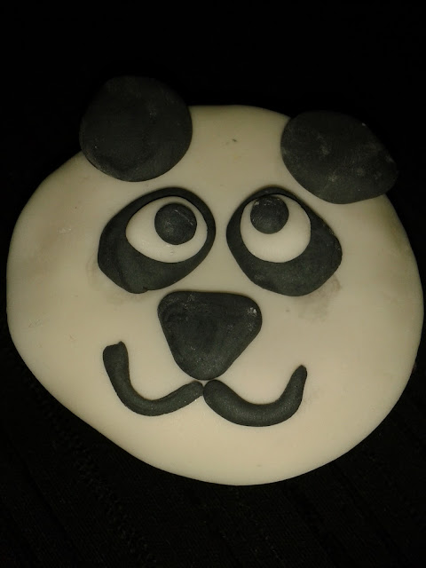 Cupcake de oso panda