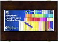 Amazon image of Loew Cornell 72 piece soft pastel set