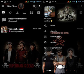 BBM Mod Superman Is Dead New Version 3.2.5.12 Full Apk Terbaru