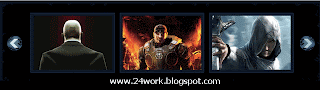 Moving jquery image slider for featured content in Blogger
