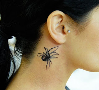 spider tattoo back