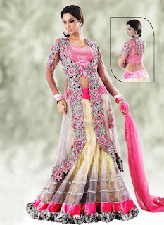 Double-Shade-Bridal-Choli-&-Lehenga