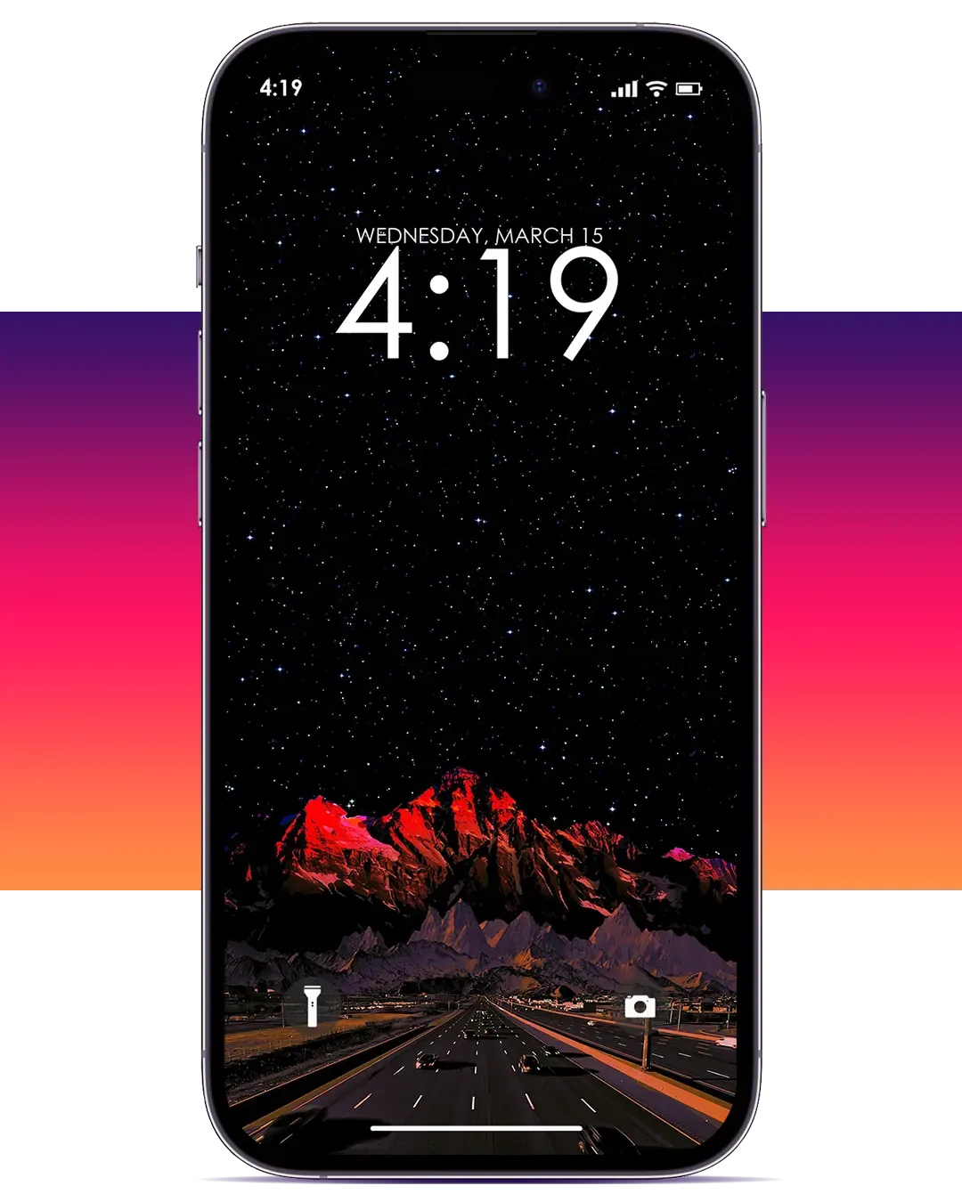 OLED ROAD WALLPAPER FOR IPHONE 14