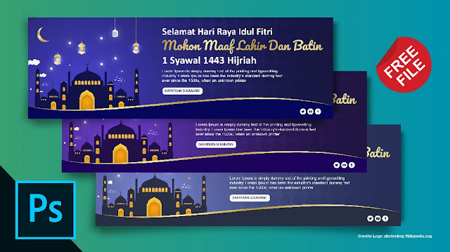 5 Banner Idul Fitri : Download Spanduk Idul Fitri 1442 Coreldraw Dan Illustrator Gratis