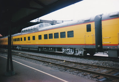 Union Pacific Dome Coach #7015 "Challenger" at Union Station in Portland, Oregon