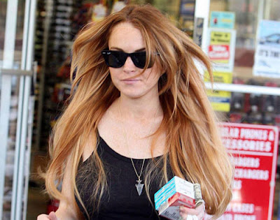 lindsay lohan hair extensions