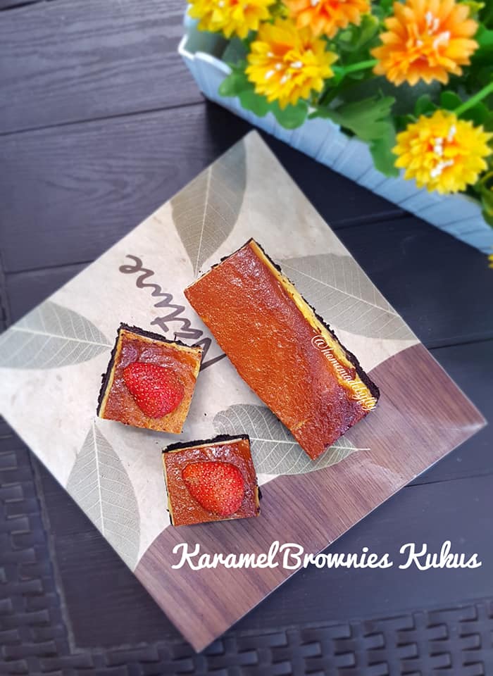 Puding Karamel Brownies Kukus, Manisnya menggugah selera 