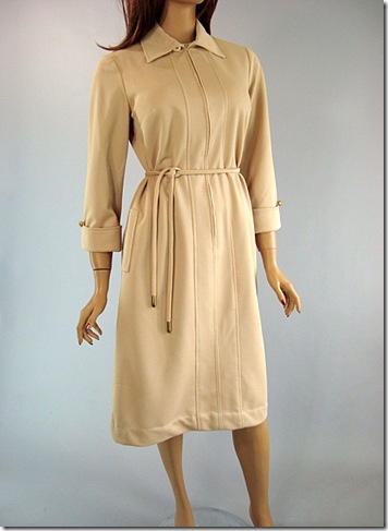 Tan Vintage Day dress 2