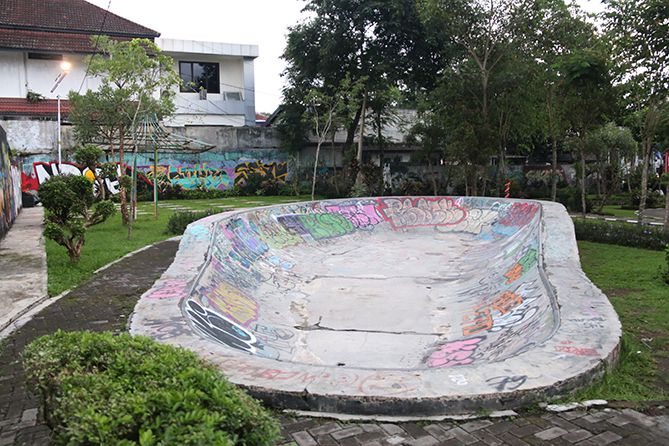 Tempat bermain skaterboard di Magelang