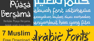 7 Muslim Arabic Fonts Free Download